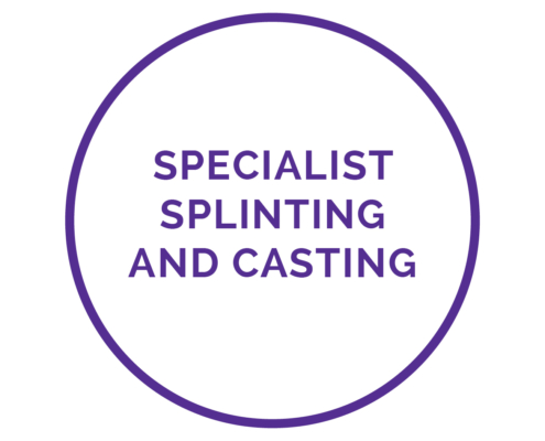 Specialist splinting and casting